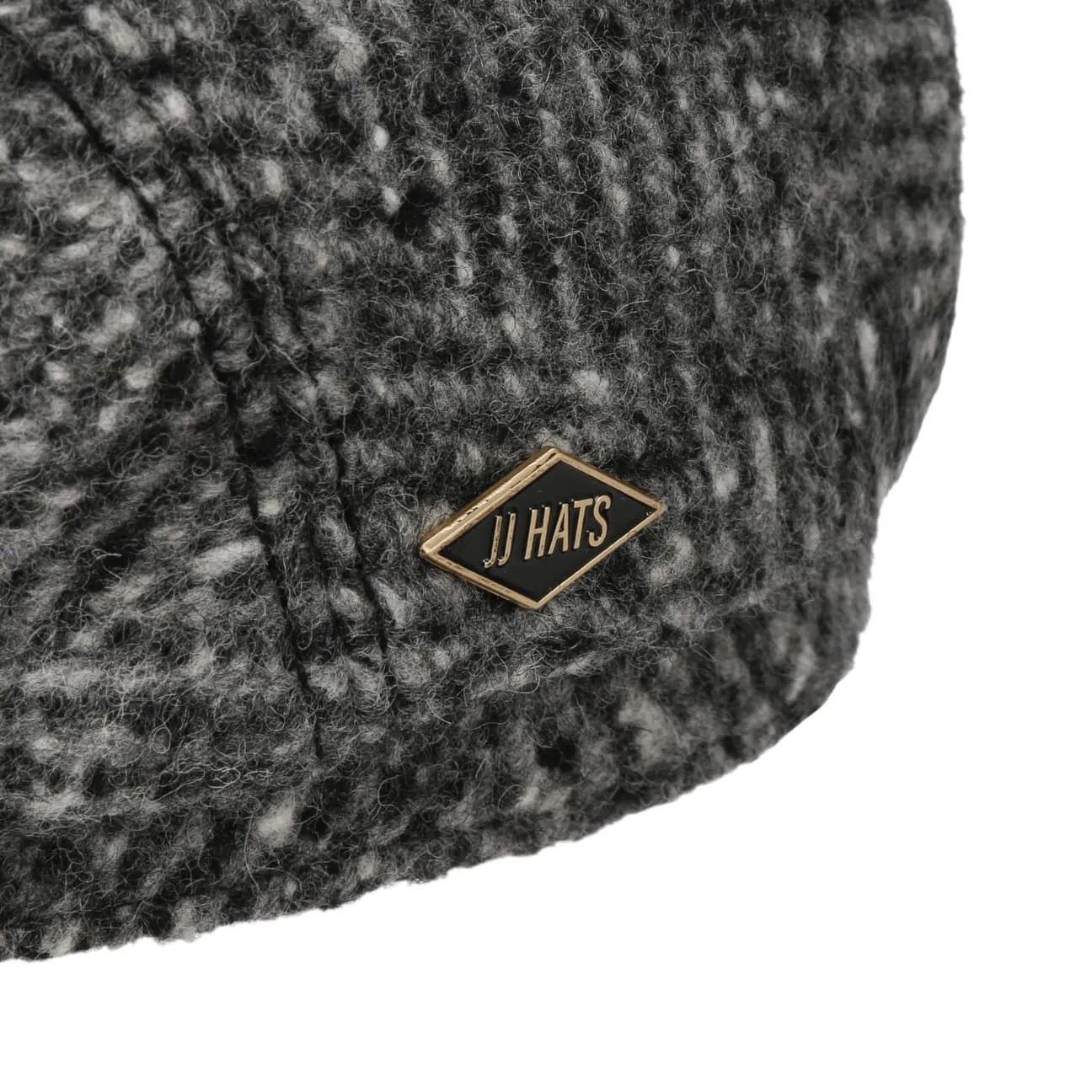 Driver Cap Herringbone Virgin Wool by JJ Hats