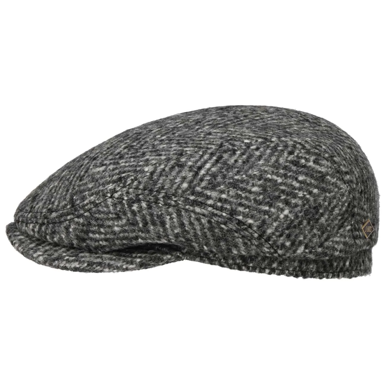 Driver Cap Herringbone Virgin Wool by JJ Hats