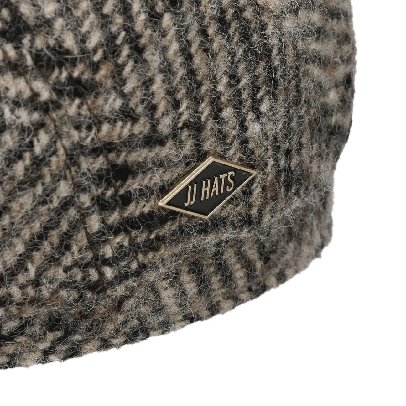 Driver Cap Herringbone Virgin Wool by JJ Hats