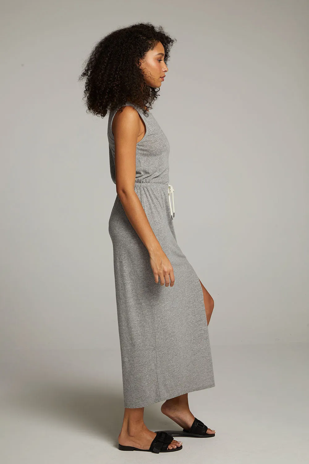 Durangoo Streaky Grey Maxi Dress