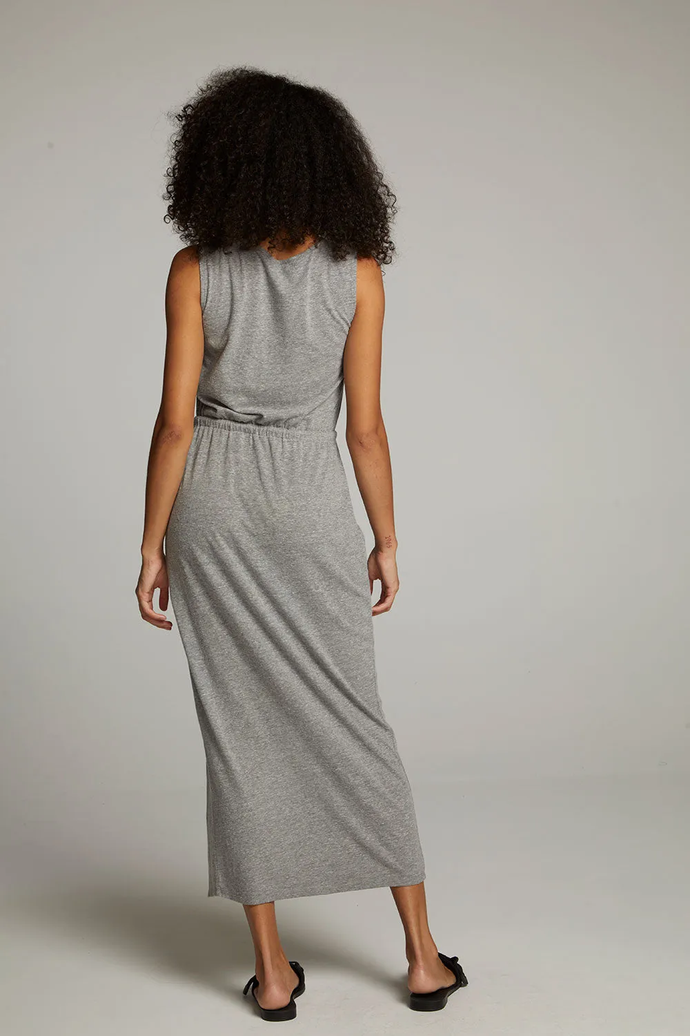 Durangoo Streaky Grey Maxi Dress