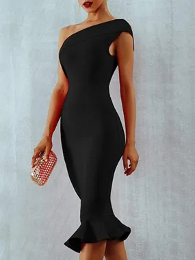 EILEEN Bandage Dress in Black