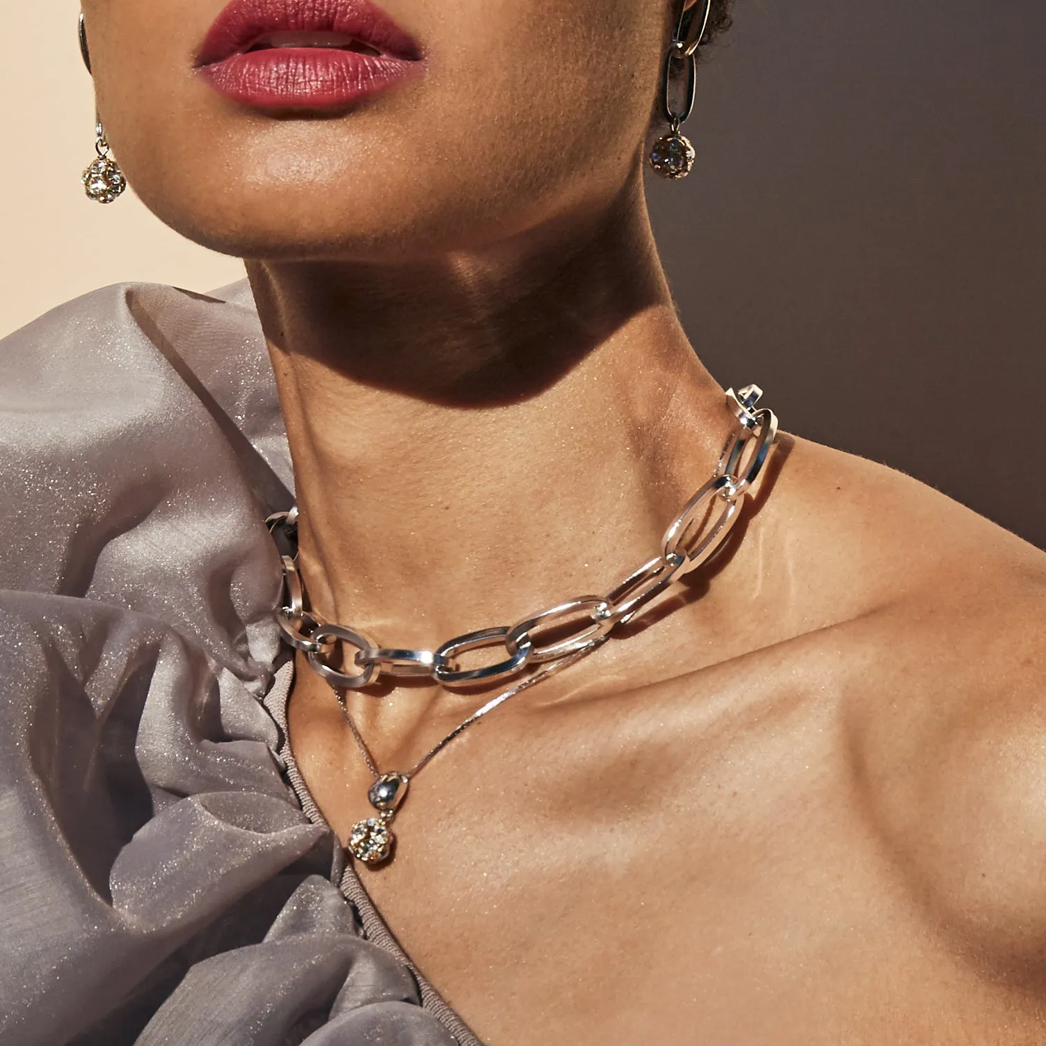 Essential Chainlink Collar - Silver