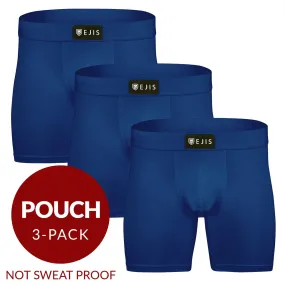 Essential Men's Boxer Briefs with Pouch - Navy 3-Pack