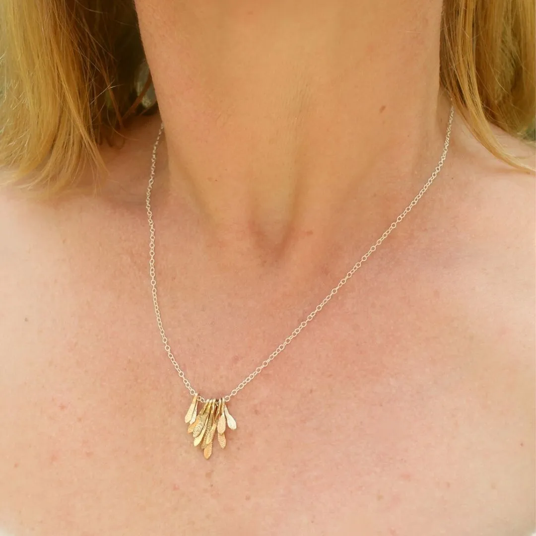 Flutter Necklace - Gold