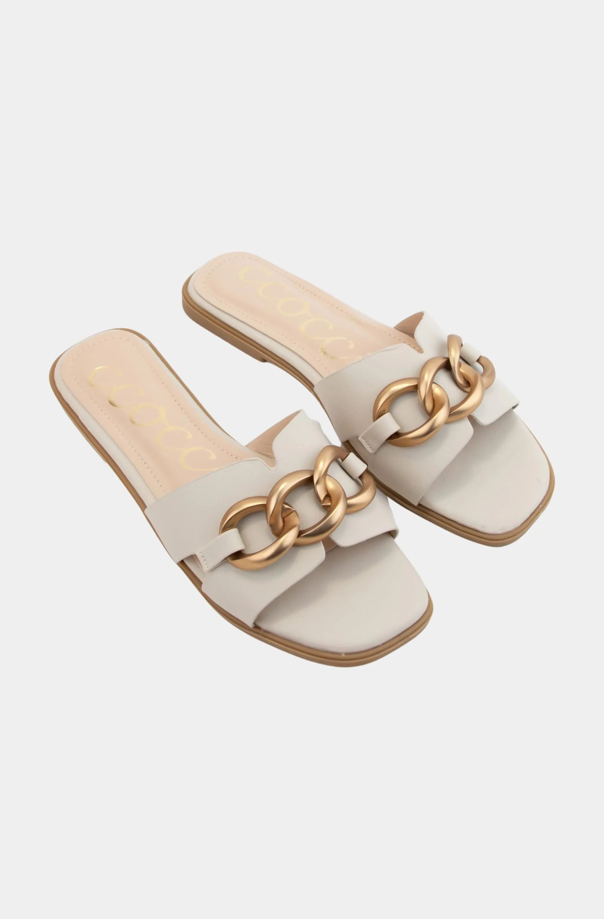 Francine Chain Slide Sandals