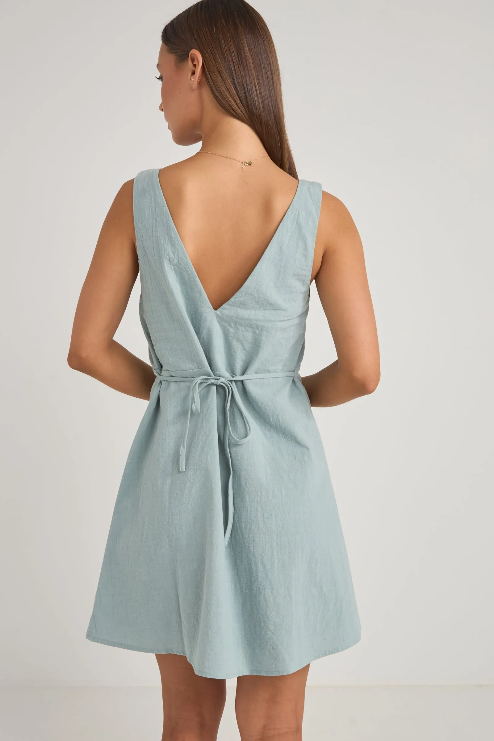 Harper Mini Dress Seafoam