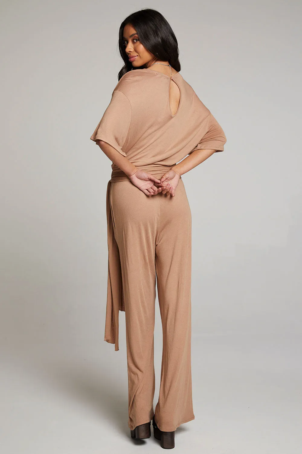 Heather Warm Taupe Jumpsuit