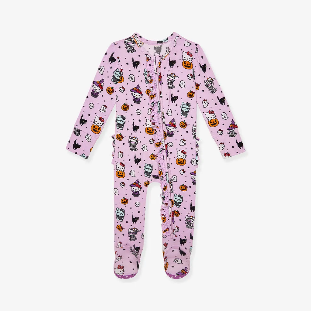 Hello Kitty® Monsters Footie Ruffled Zippered One Piece