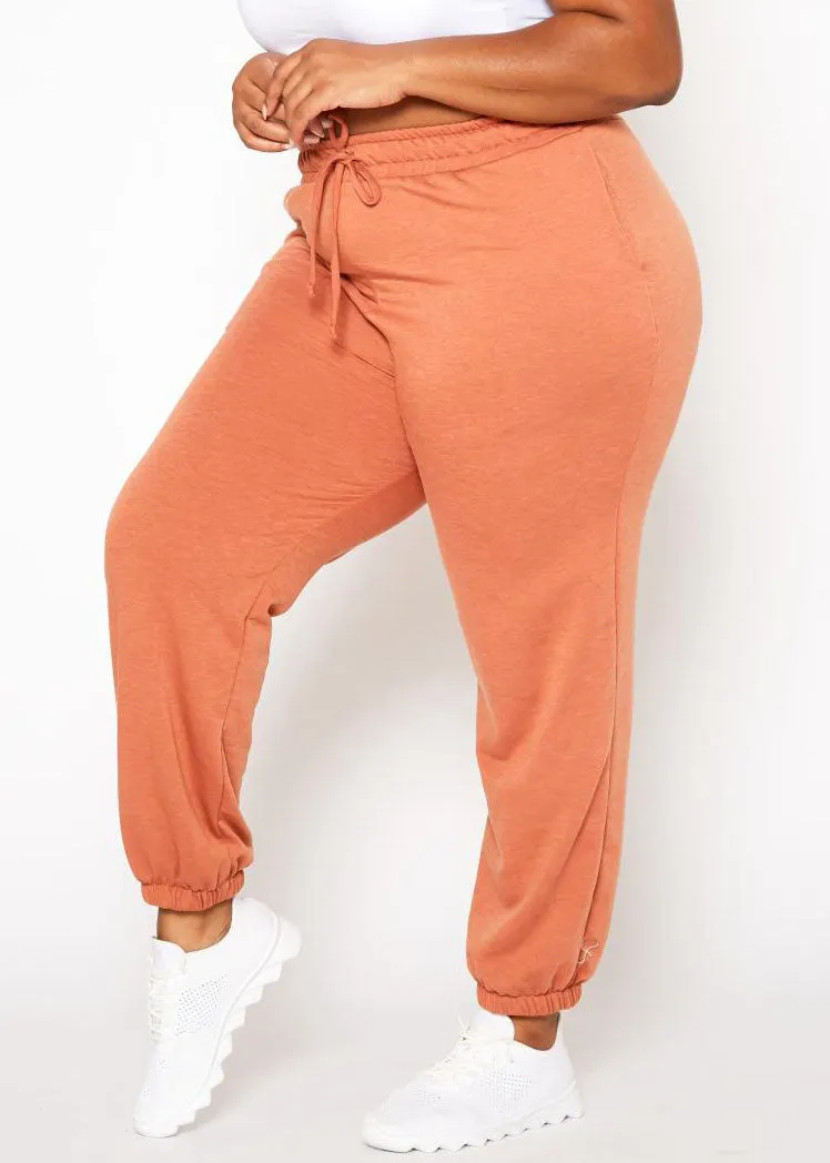 HI Curvy Plus Size Women Essential Jogger Pants With Pockets