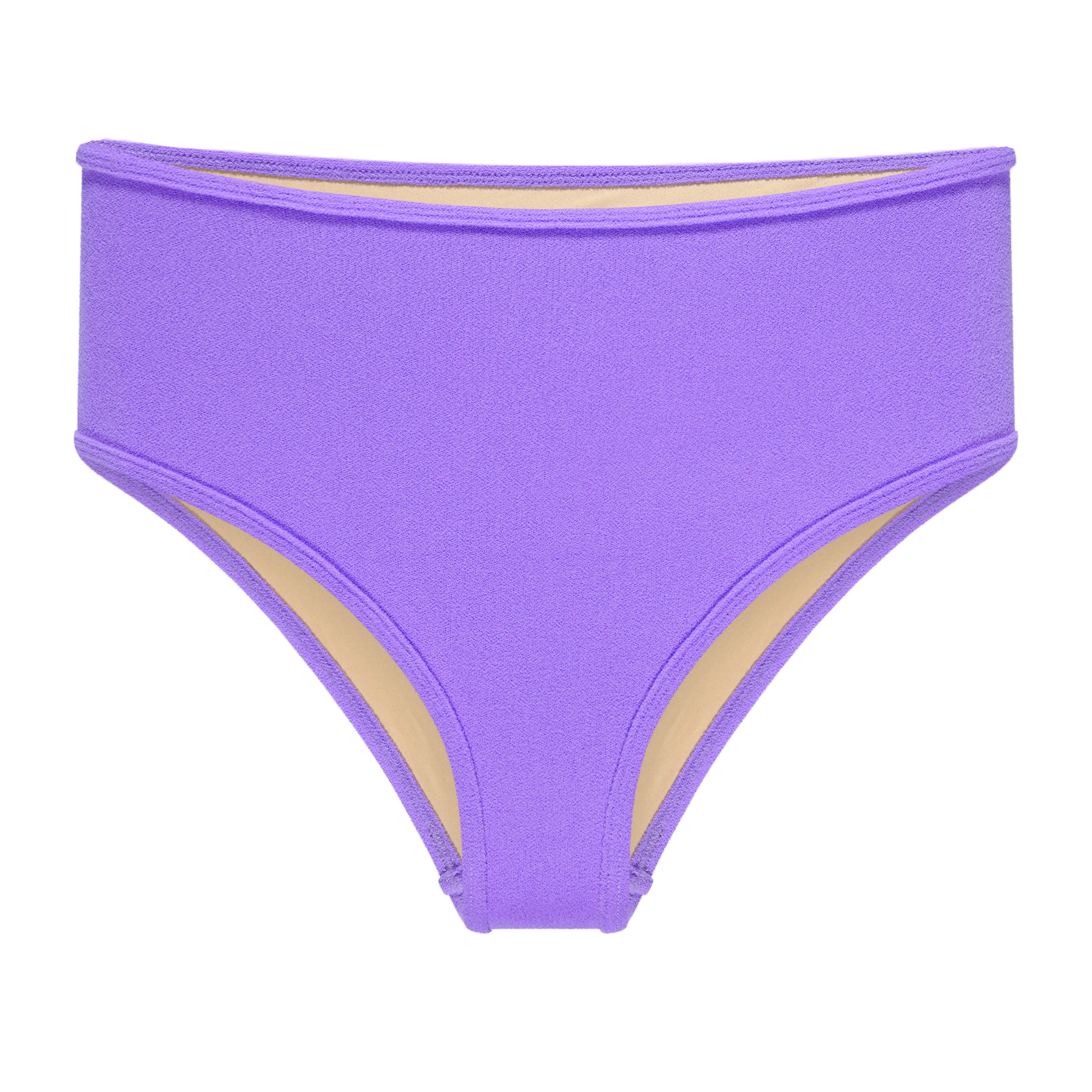 HIGH-WAISTED TERRY BIKINI BOTTOM "SAMUN" IN PURPLE