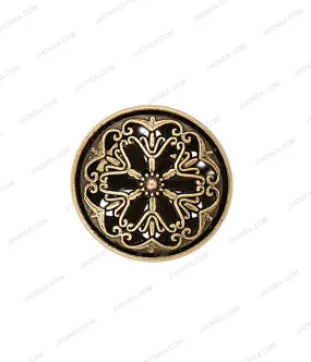 Historic Design Cutwork Antique Brass Dome Surface Buttons