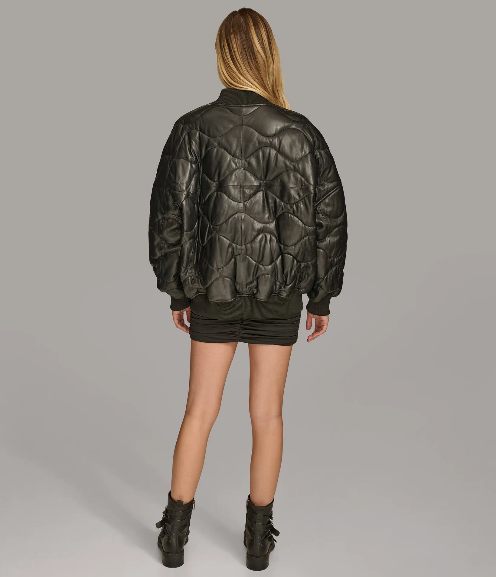 Jenna Quilted Oversized Bomber