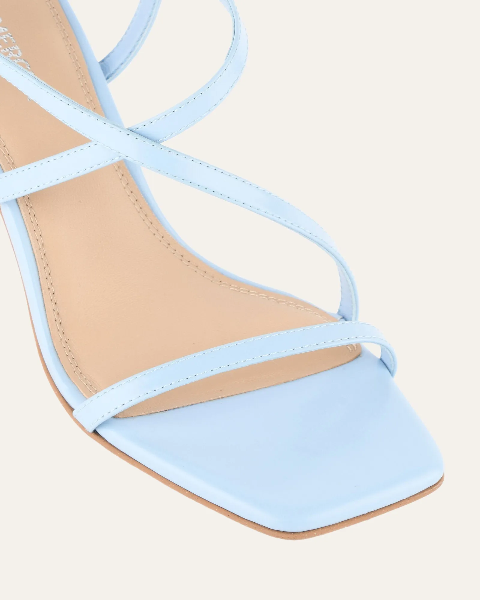 JOCKEY HIGH HEEL SANDALS SKY BLUE LEATHER