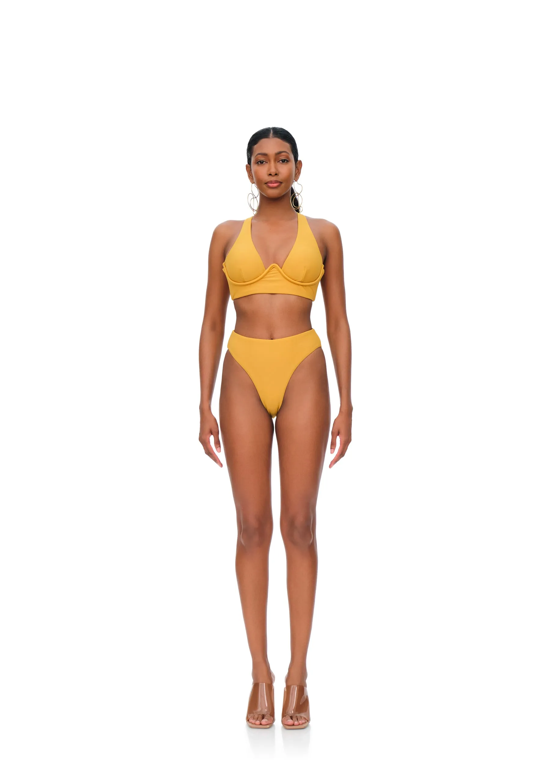 Kasa High Waisted Yellow Bikini