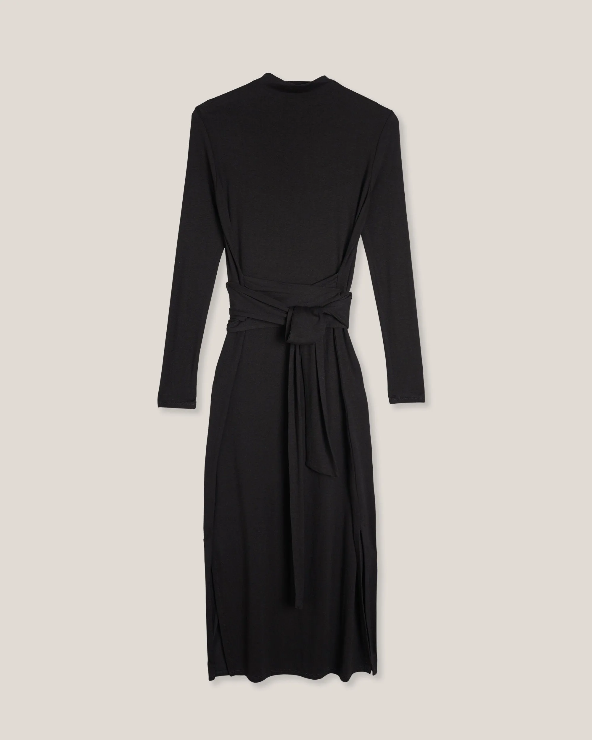 Kennedy Long-Sleeve Tie-Front Dress