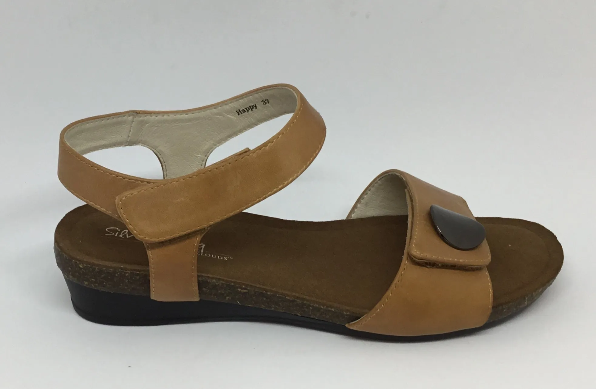 Klouds Silver Lining Happy Tan Leather sandal