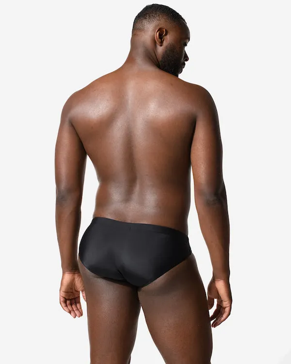 Kos Enhancing Swim Brief - Stripe - Black