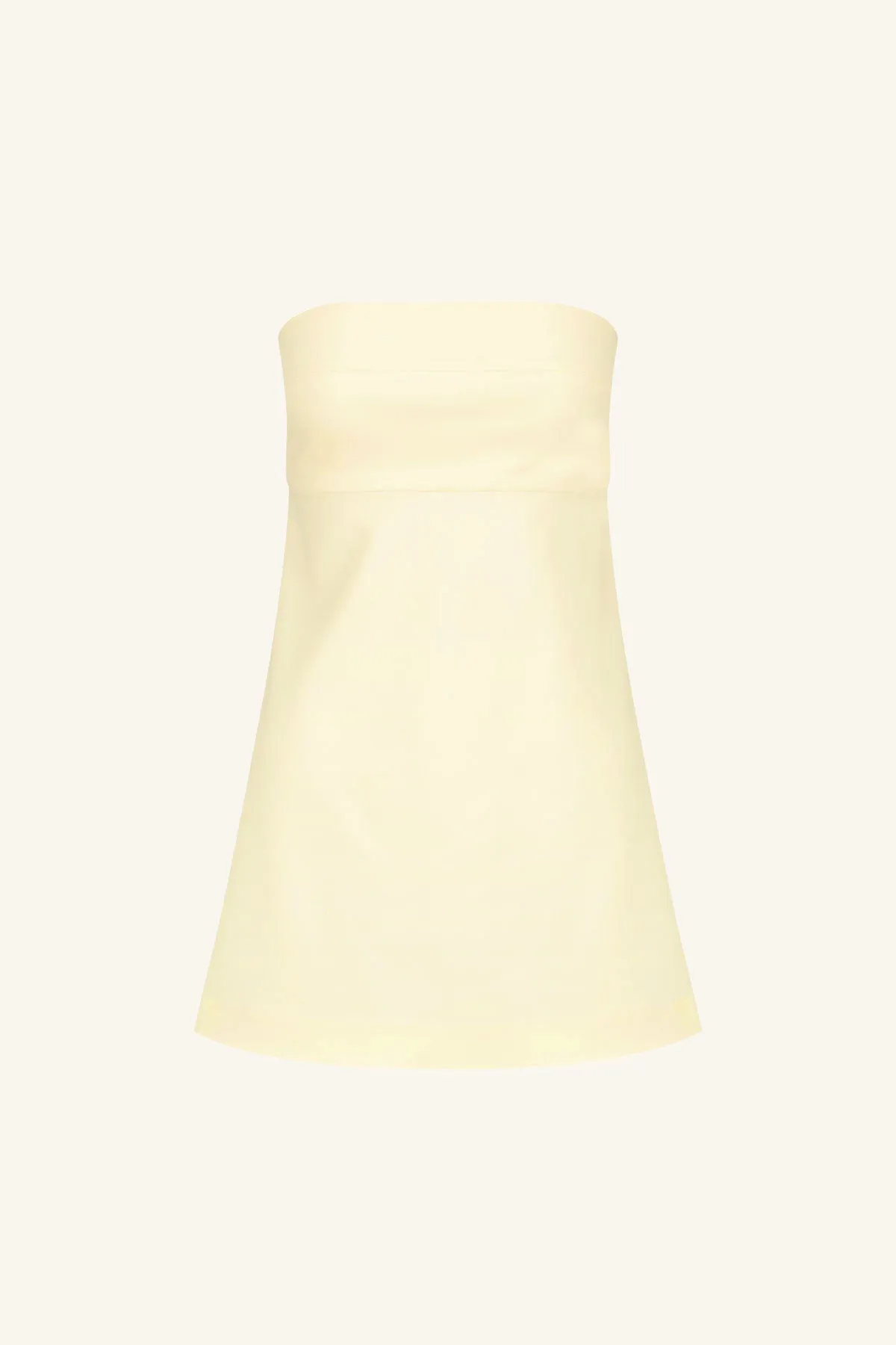 LANI STRAPLESS MINI DRESS - VANILLA