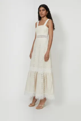 LAS SALINAS MAXI DRESS CREAM