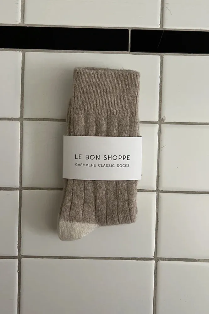 Le Bon Shoppe Cashmere Fawn Socks