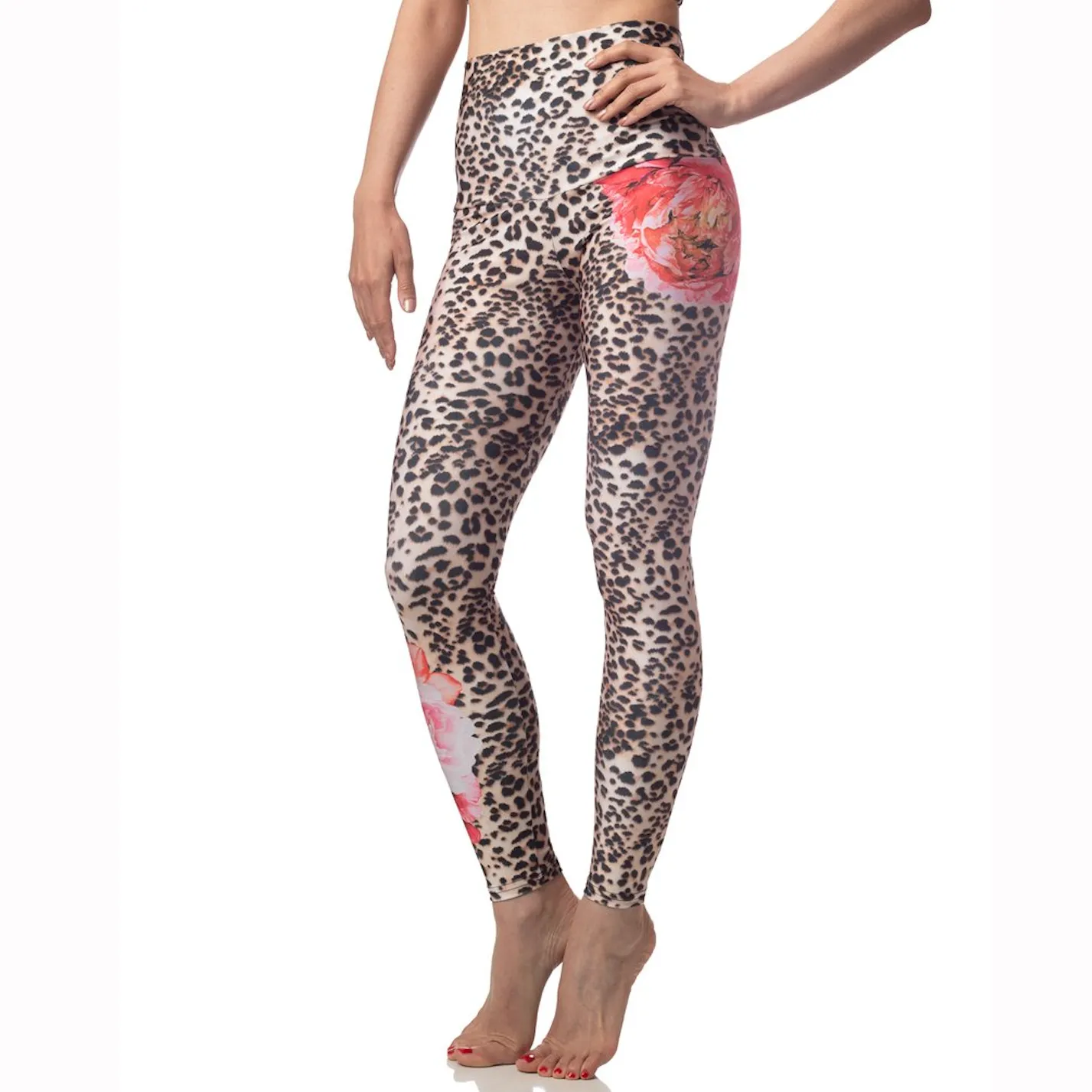 Leopard Blooms Sneaker Legging