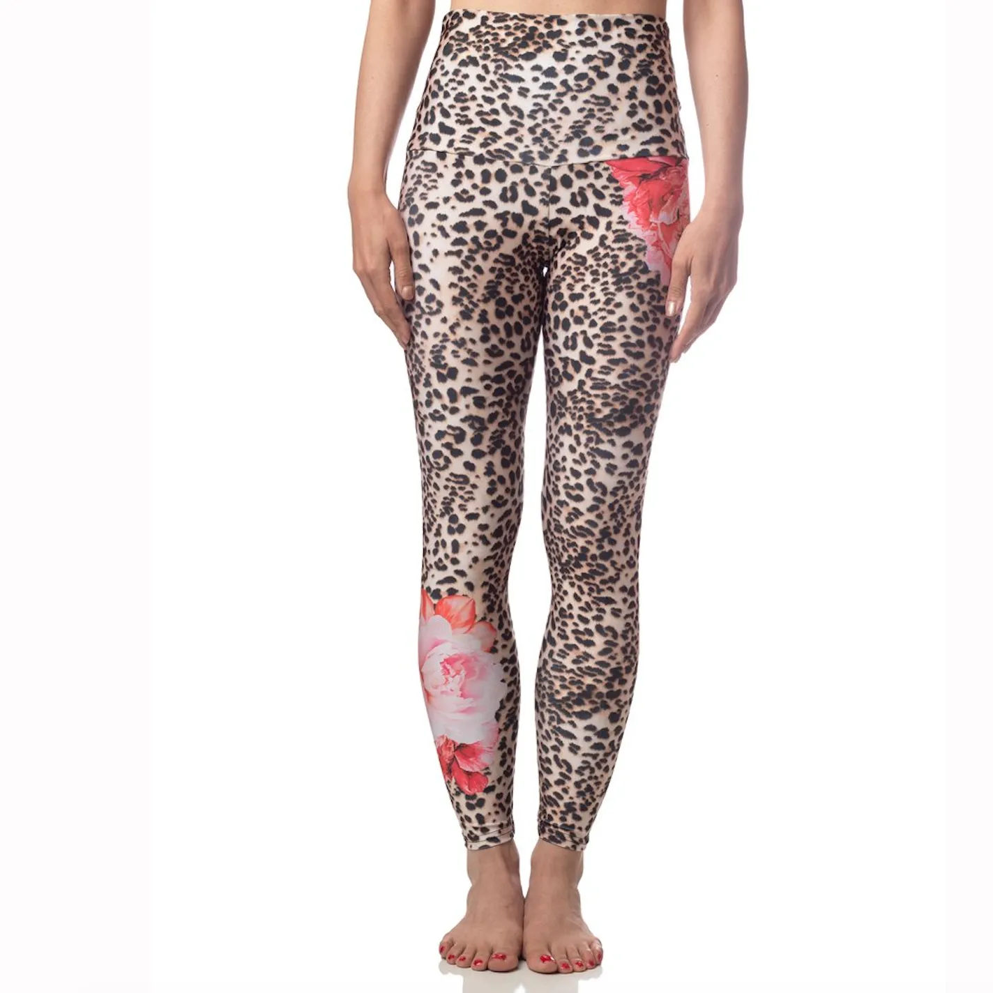 Leopard Blooms Sneaker Legging