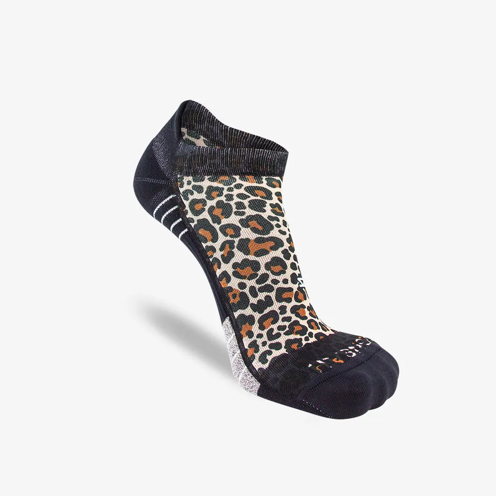 Leopard Running Socks (No Show)