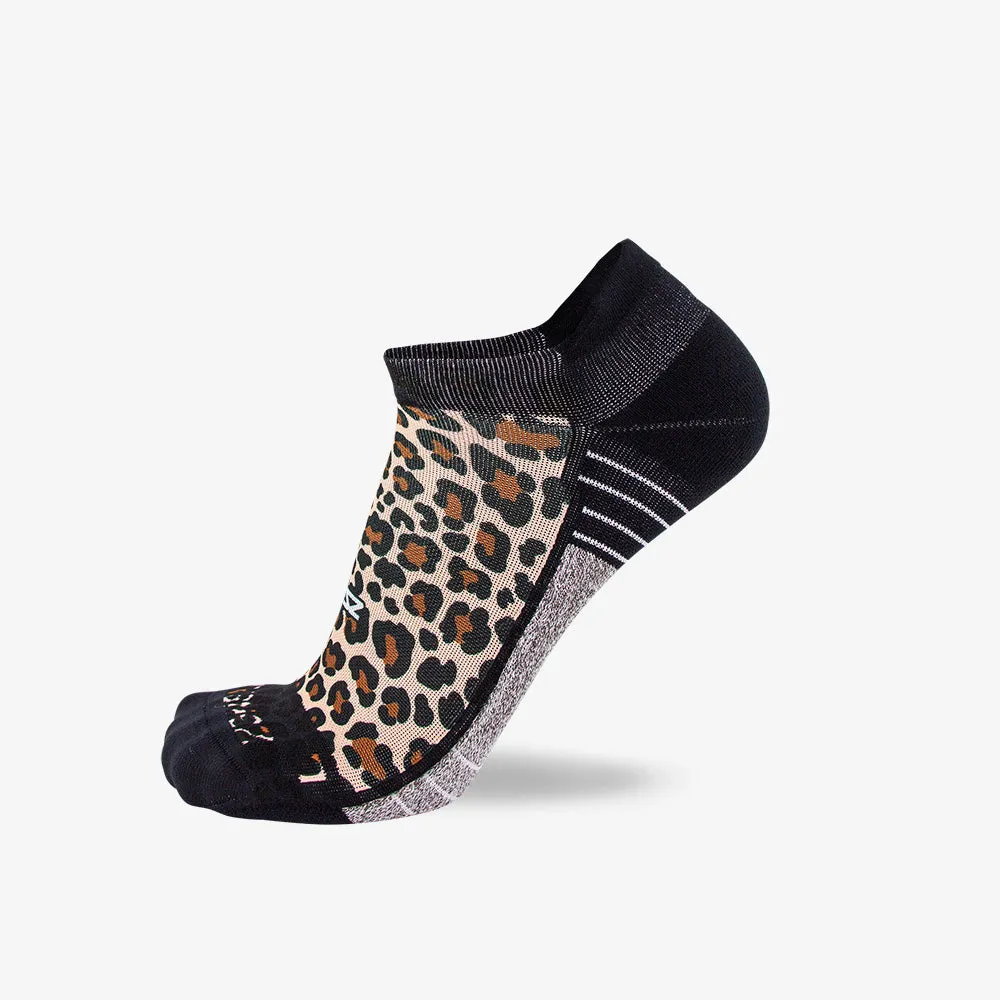 Leopard Running Socks (No Show)