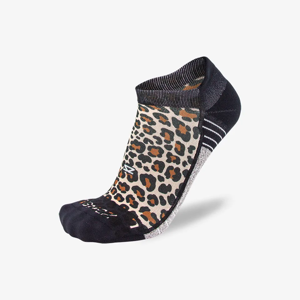 Leopard Running Socks (No Show)