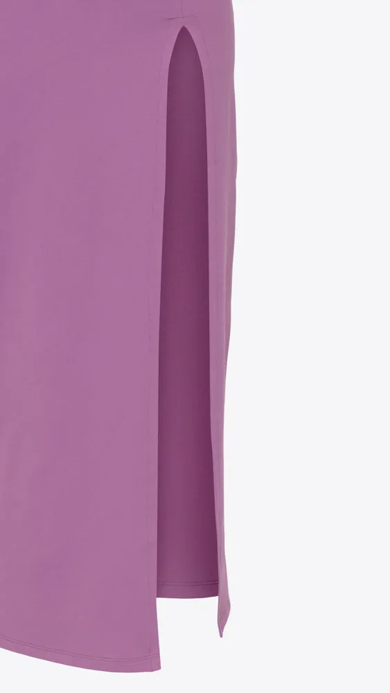 Low Back Tank Slit Dress - Grape Jam