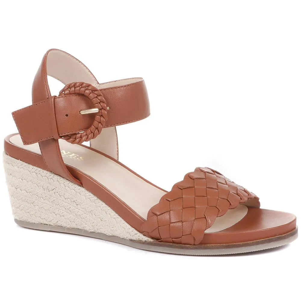 Luana Leather Wedge Sandals - LUANA / 321 575