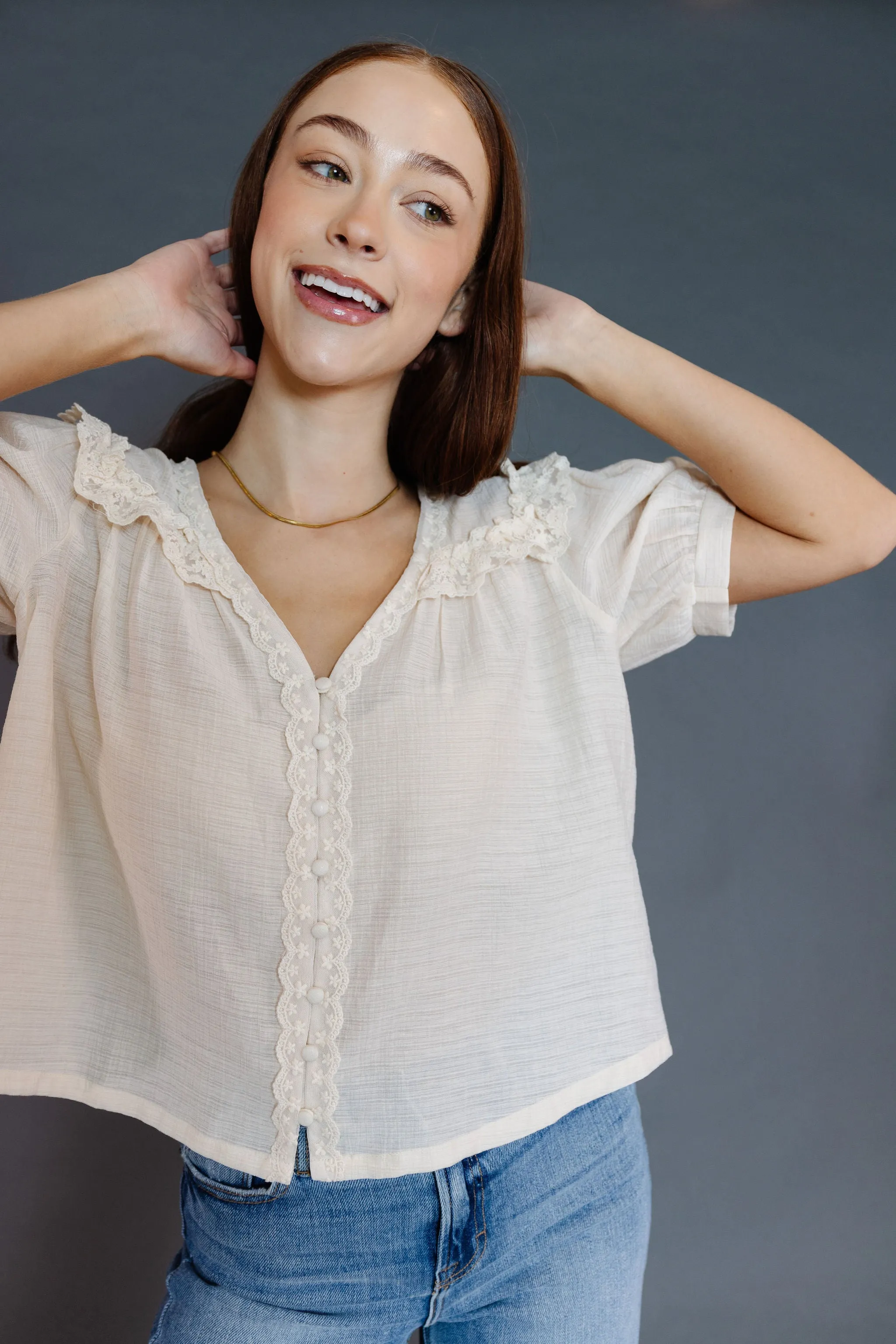 Marnie Blouse in Cream