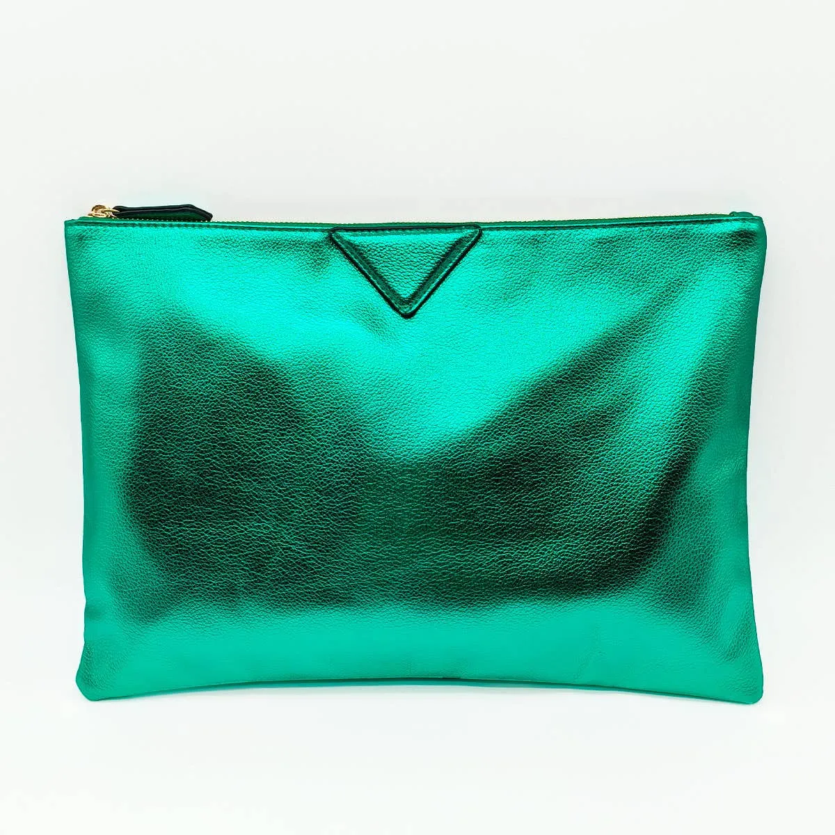 Metallic Oversized Envelope Clutch