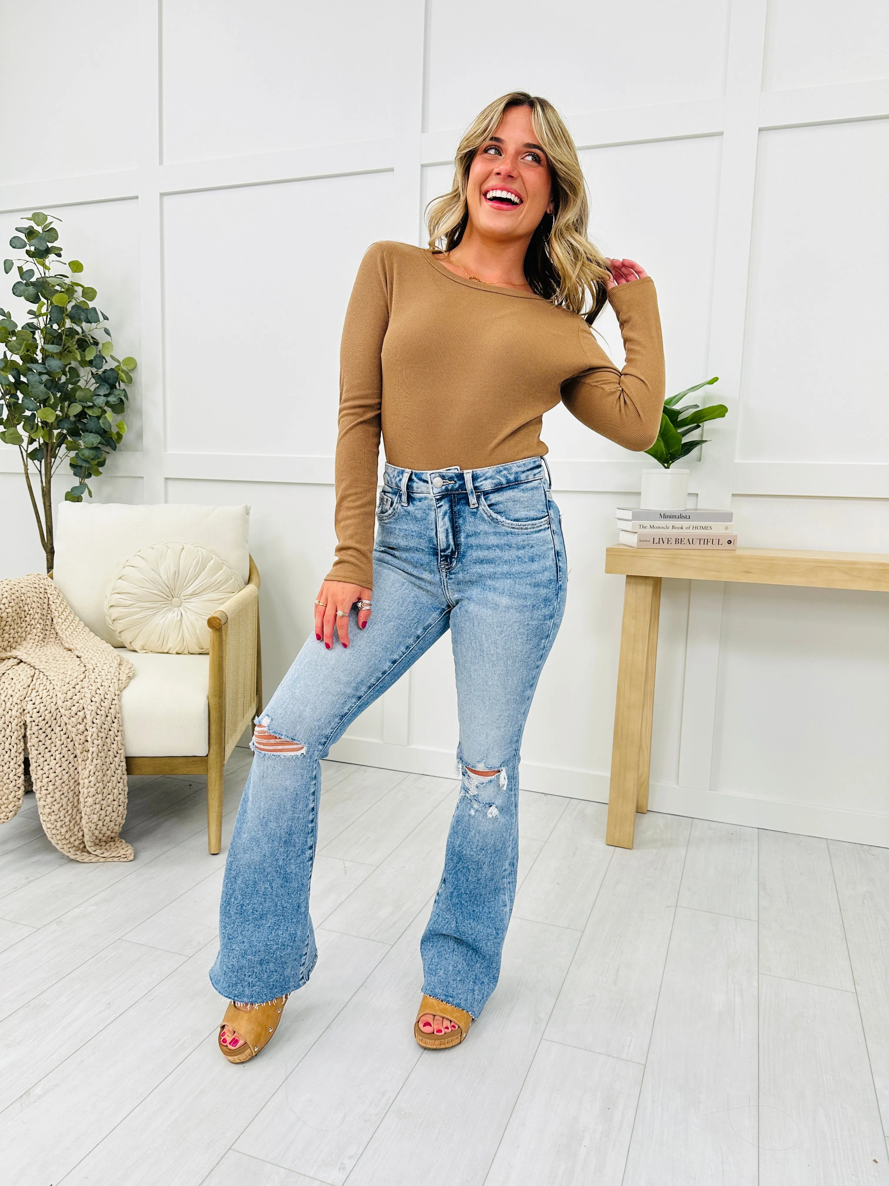 MOCO Exclusive Flare Up Tummy Control Jeans in Reg/Curvy