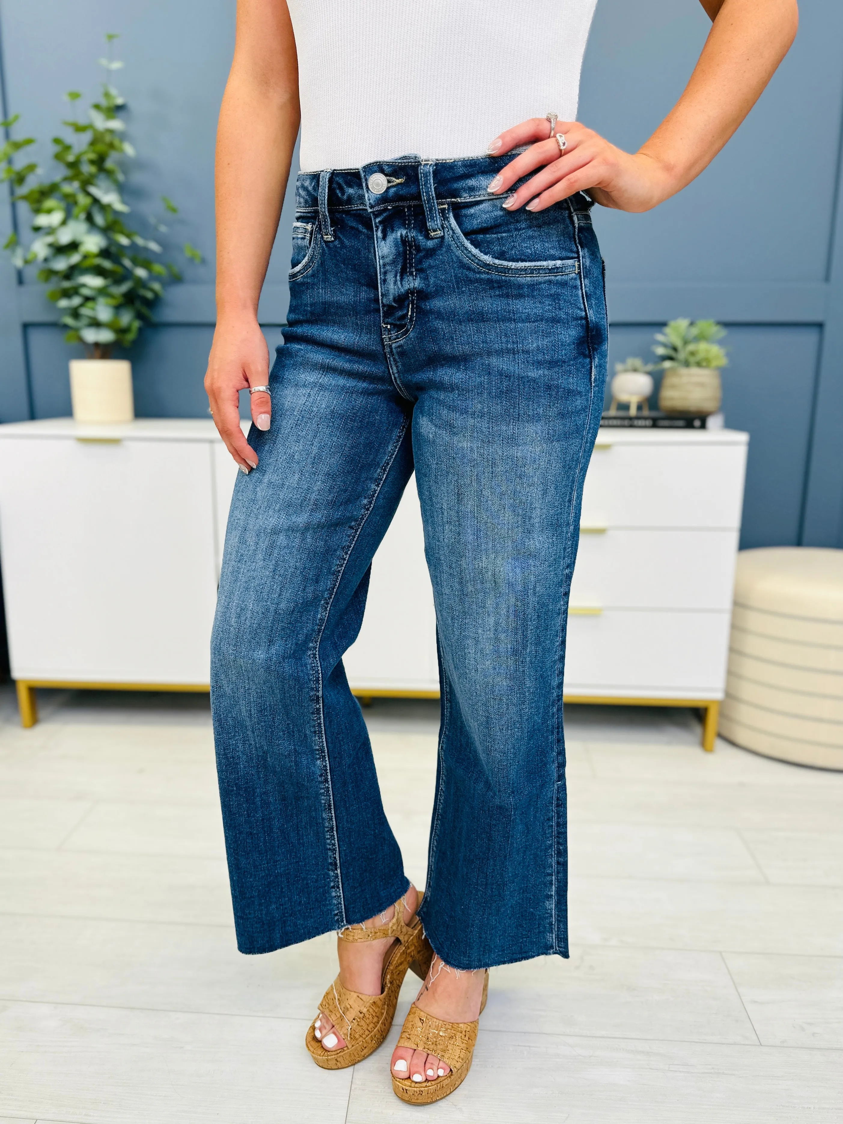 MOCO Exclusive Straight To The Top Cropped Wide Leg Tummy Control Jeans in Reg/Curvy