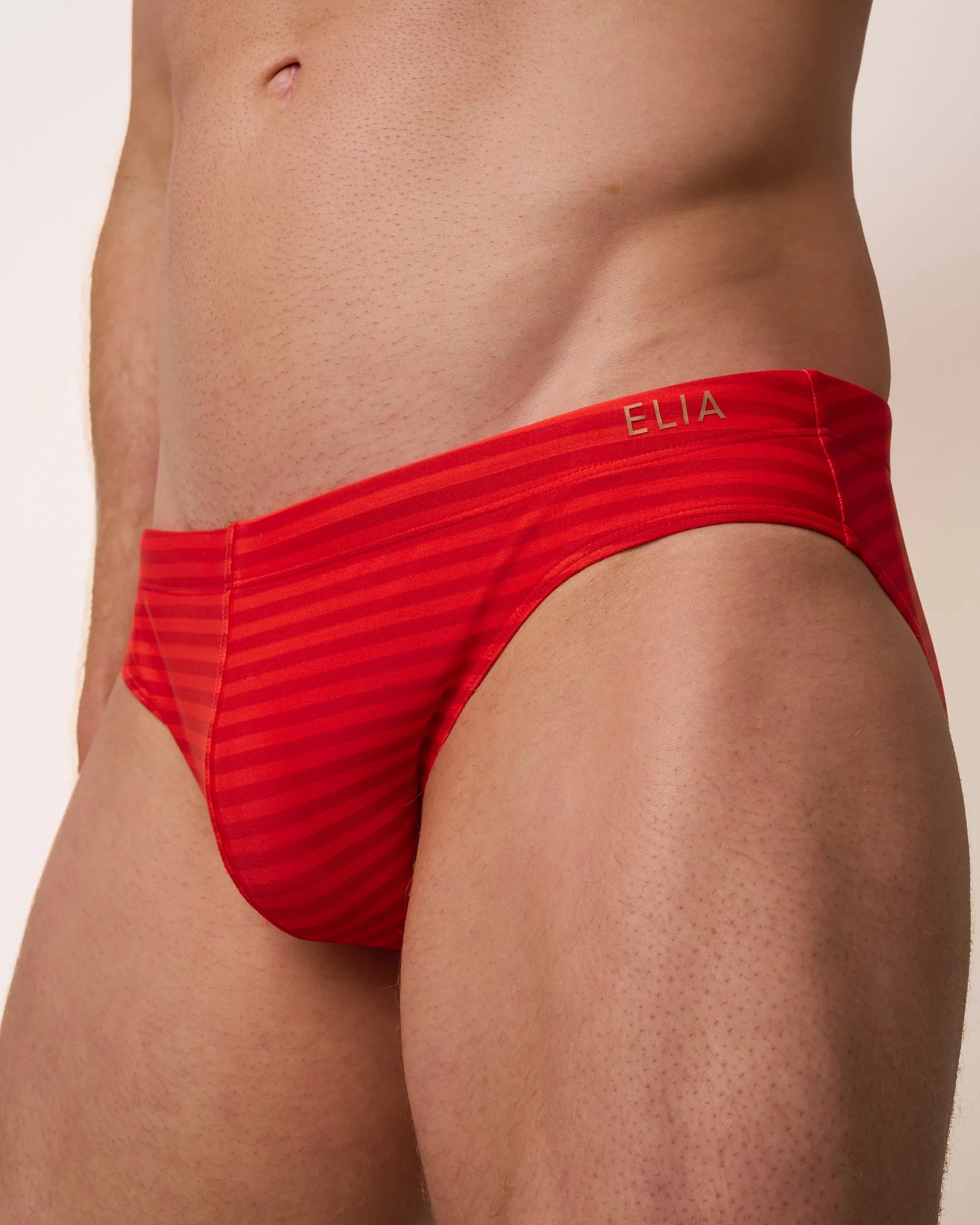 Mylos Swim Brief - Red Stripe