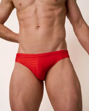 Mylos Swim Brief - Red Stripe