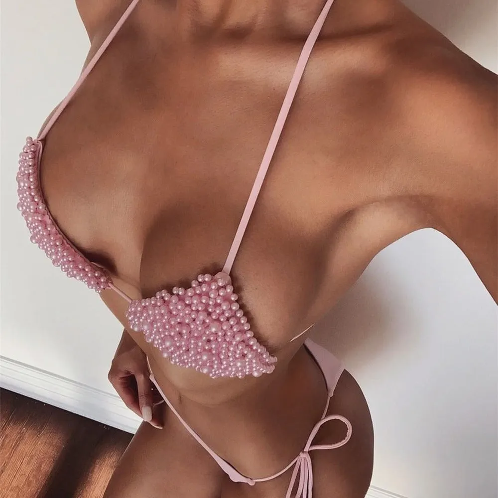 Pearl bikini swimsuit set