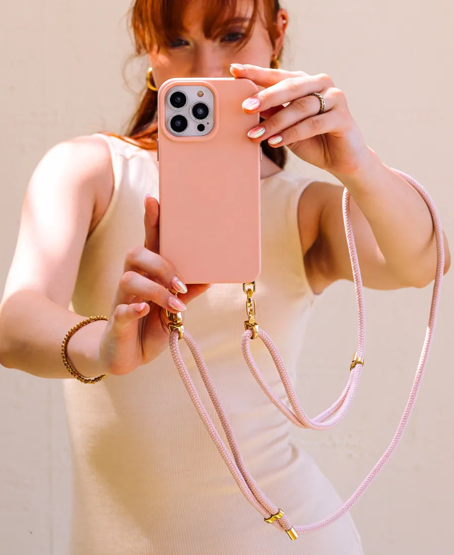 Pink MagSafe Crossbody Case Set