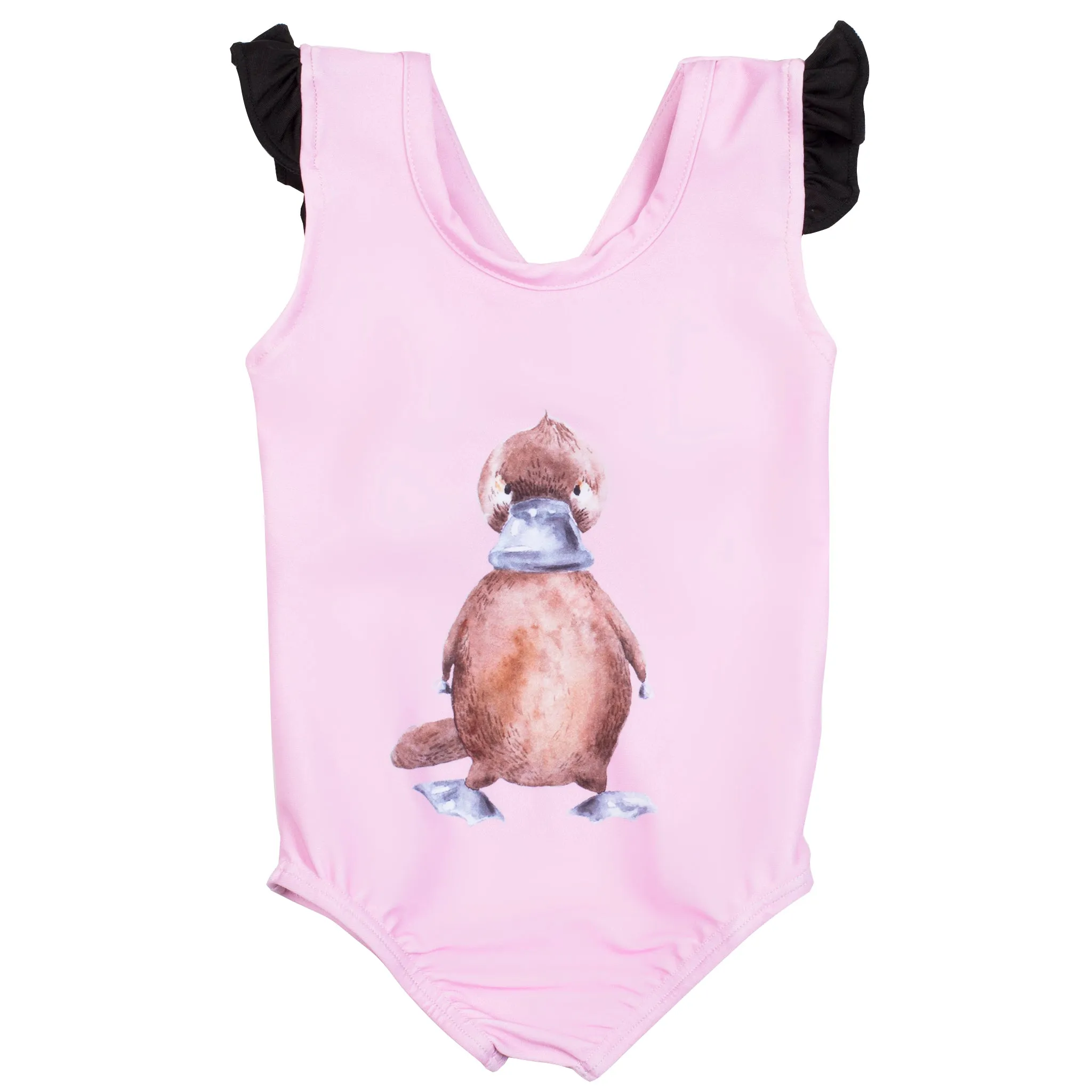 Pink Platypus Back Bow Swimsuit