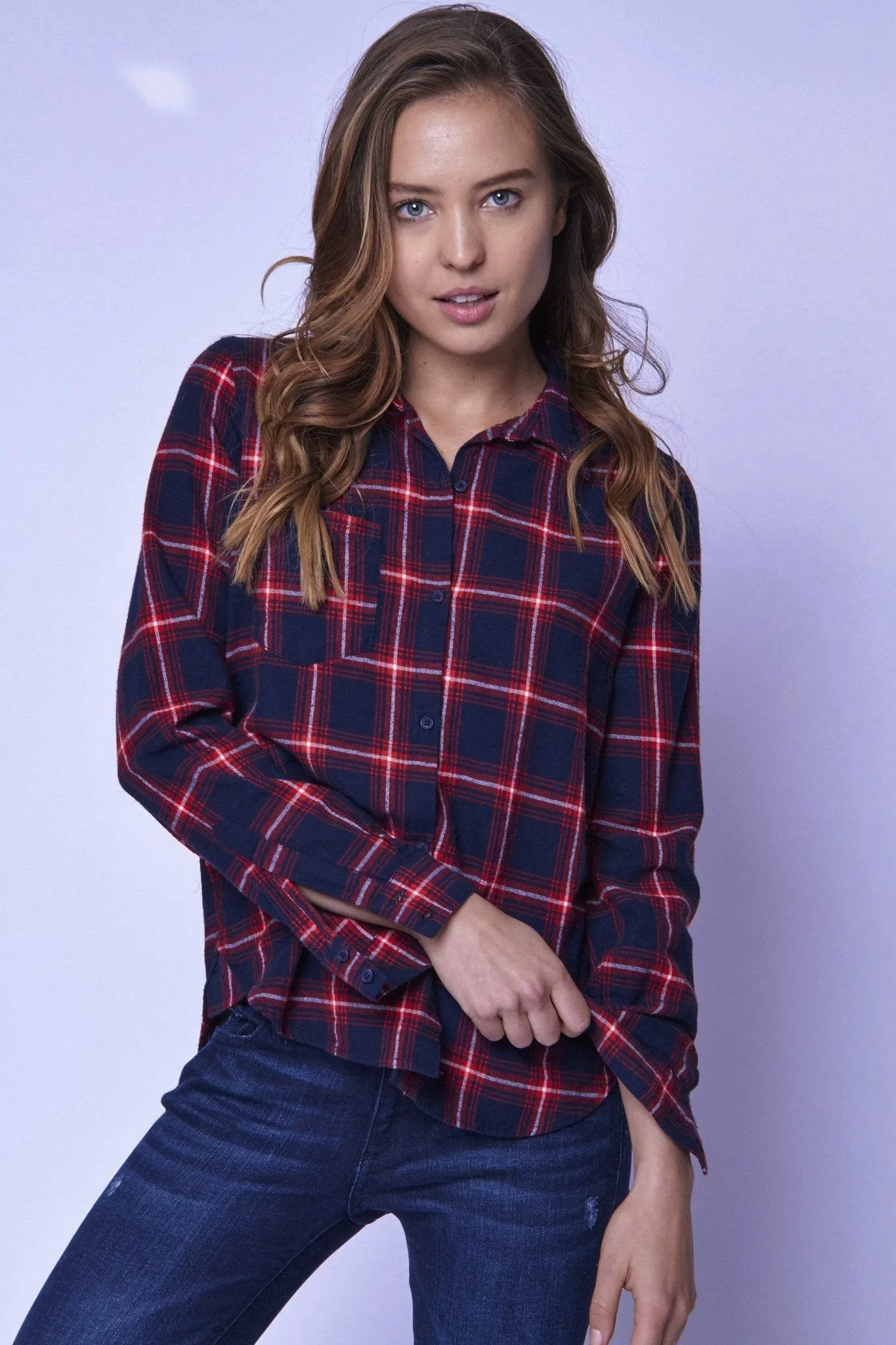 PLAID BUTTON DOWN