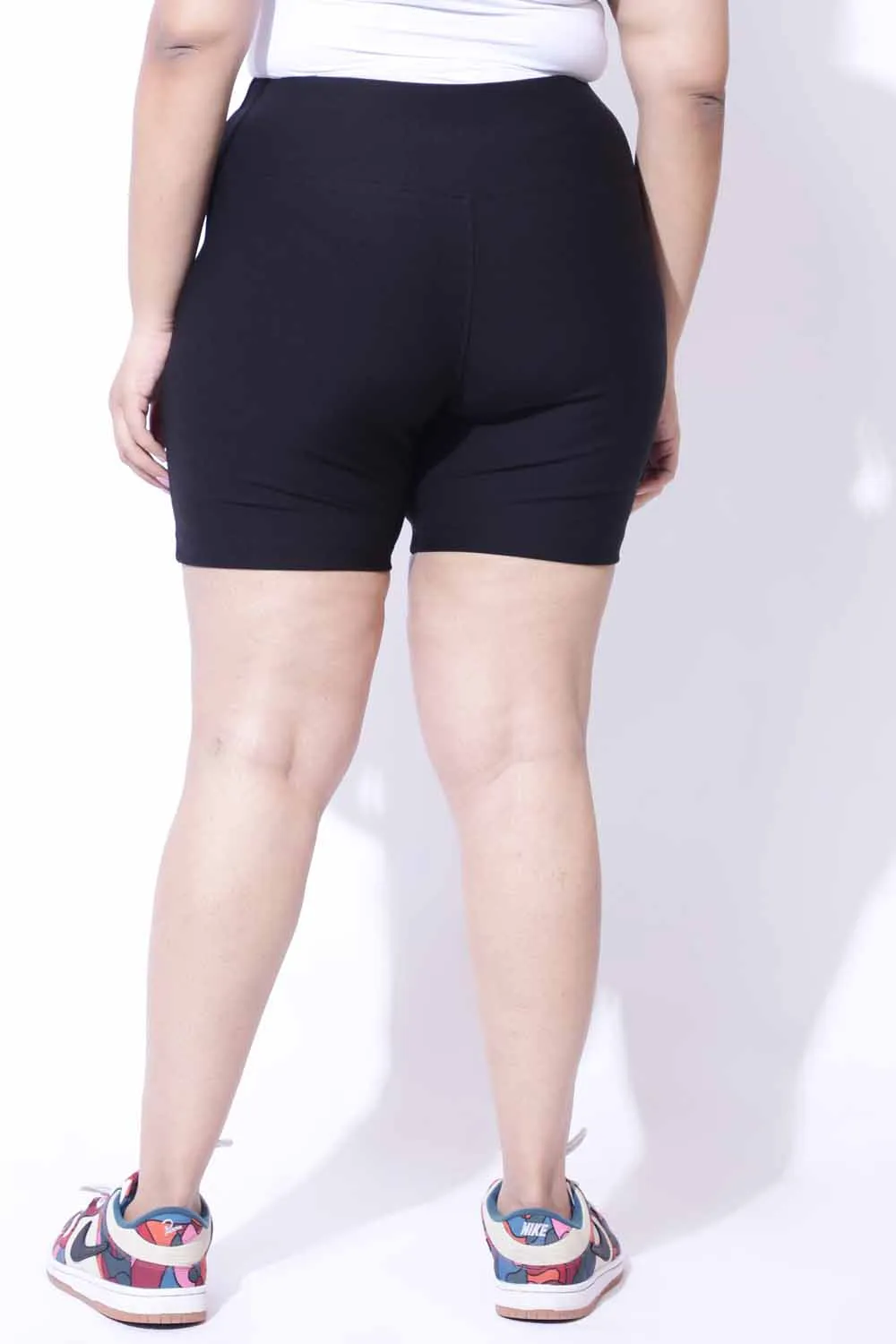 Plus Size Black Tummy Shaper Shorts