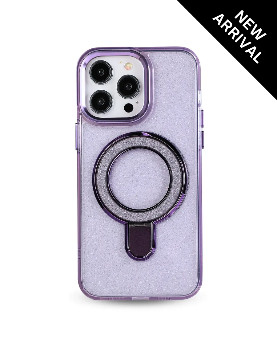 Purple Sparkle Ring MagSafe Phone Case