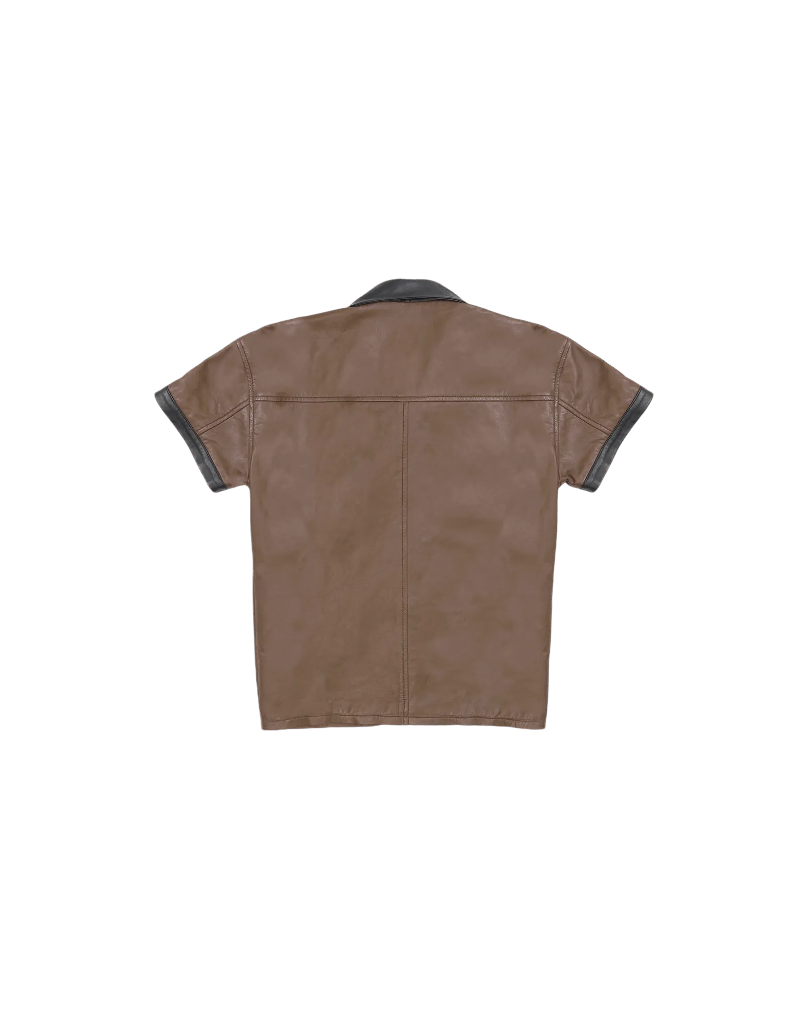 "VANGUARD" LEATHER BUTTON DOWN