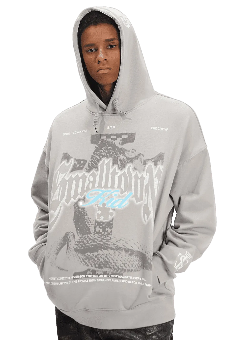 Retro Anaconda Print Hoodie