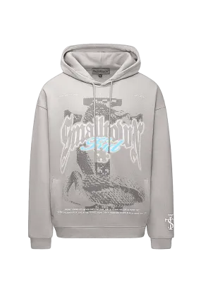 Retro Anaconda Print Hoodie