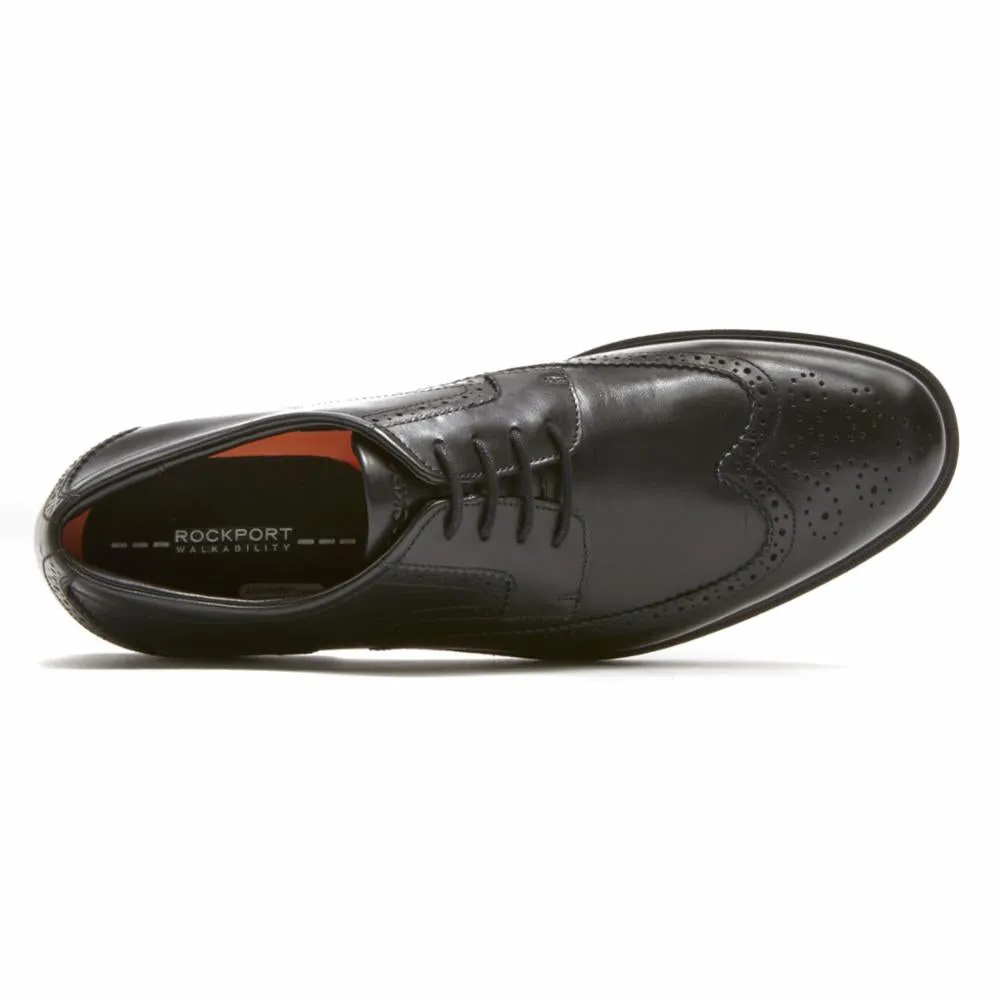 Rockport Men CITY SMART WING TIP BLACK/LEATHER