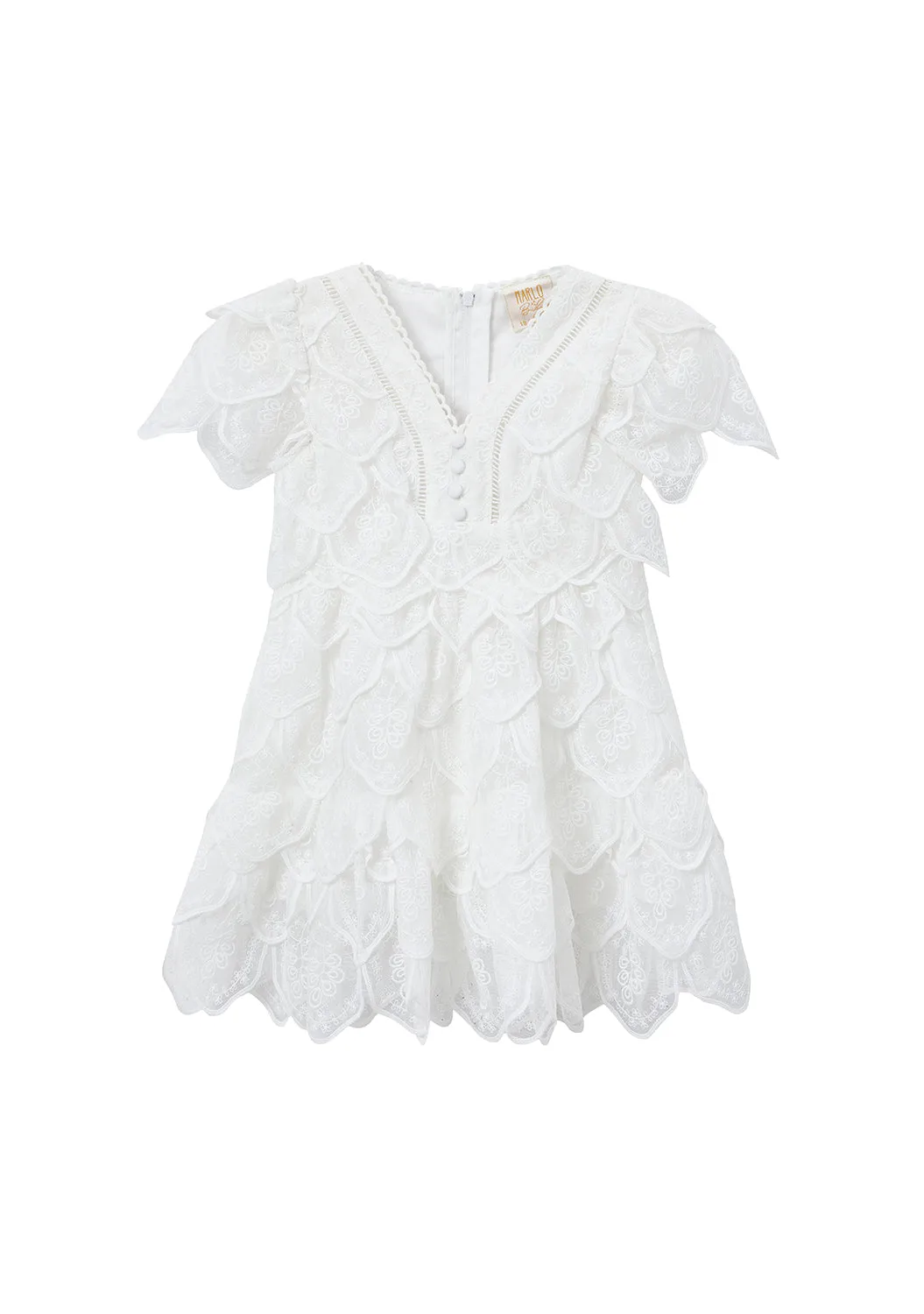 Rosette Embrodiered Dress (Baby)