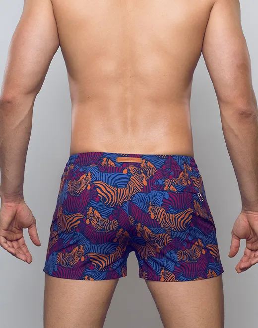 S50 Print Swim Shorts - Stallion Navy